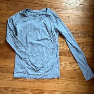 Blue athleta workout top